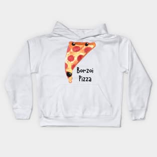 borzoi pizza Kids Hoodie